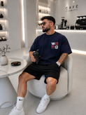 تیشرت اورسایز WANG چاپ برجسته | ۳ رنگ